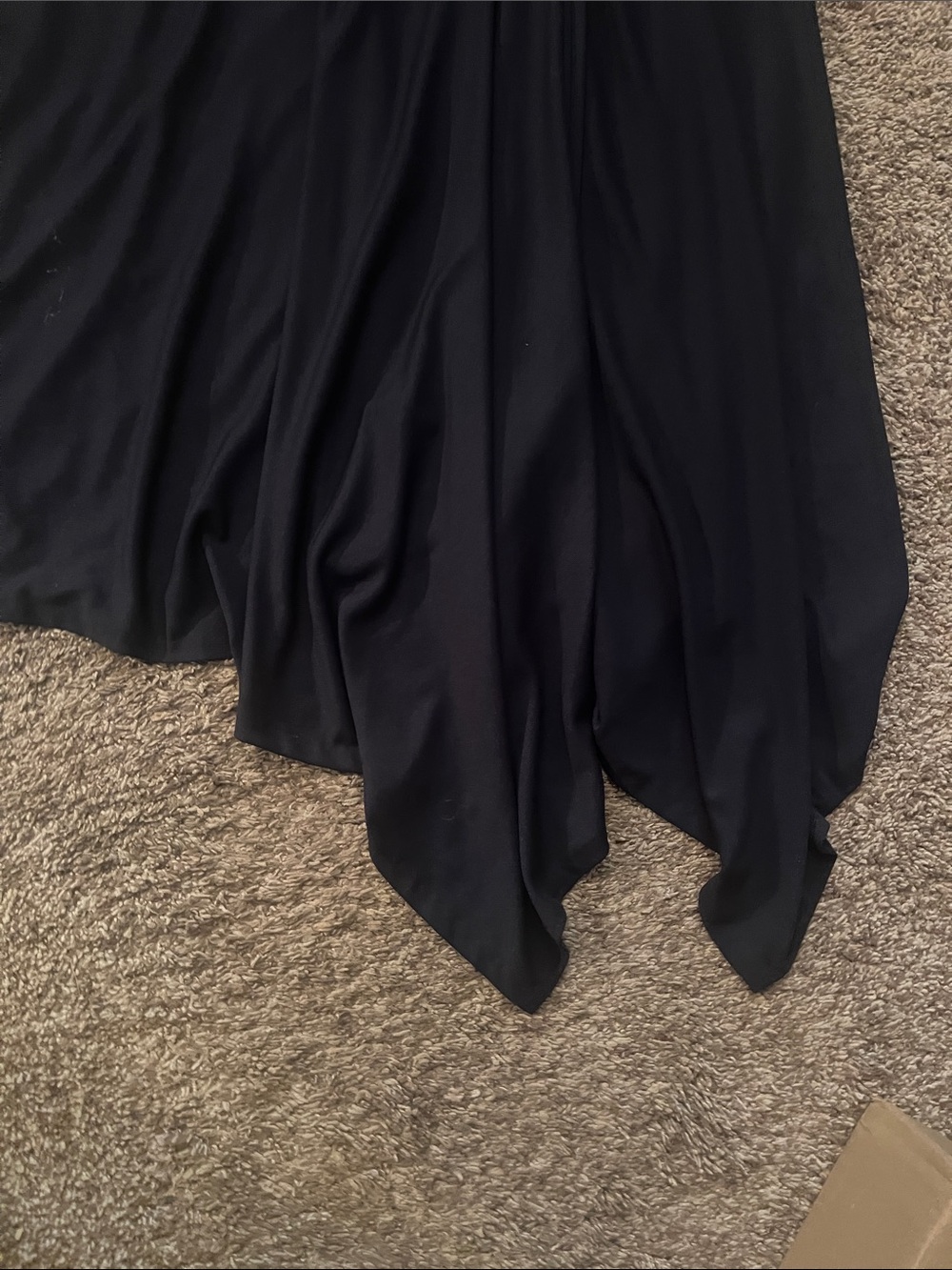 Anne Klein Classic Navy Blue Asymmetrical Hem Dress - Women - Picture 4 of 4
